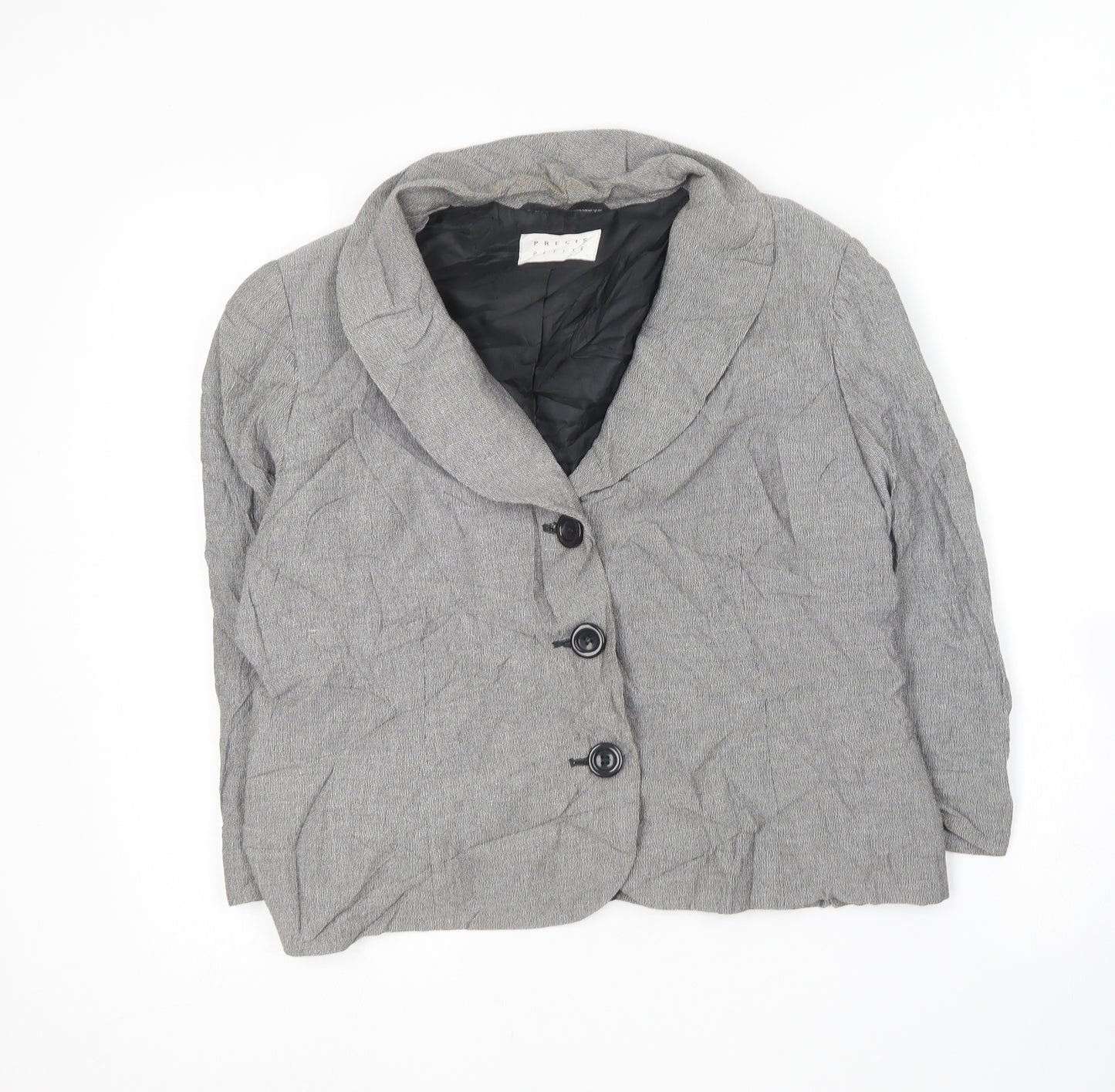 Precis Womens Grey   Jacket Blazer Size 14