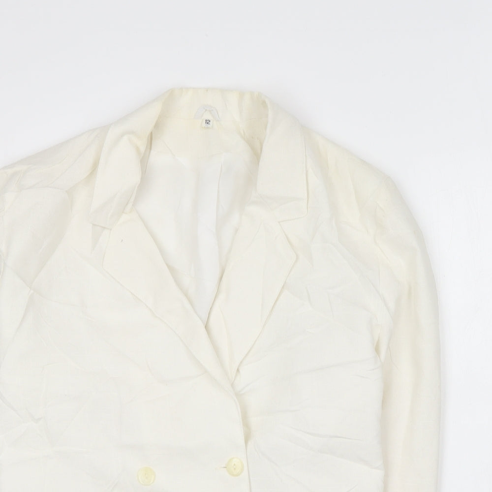 Hamells Womens White   Jacket Blazer Size 12