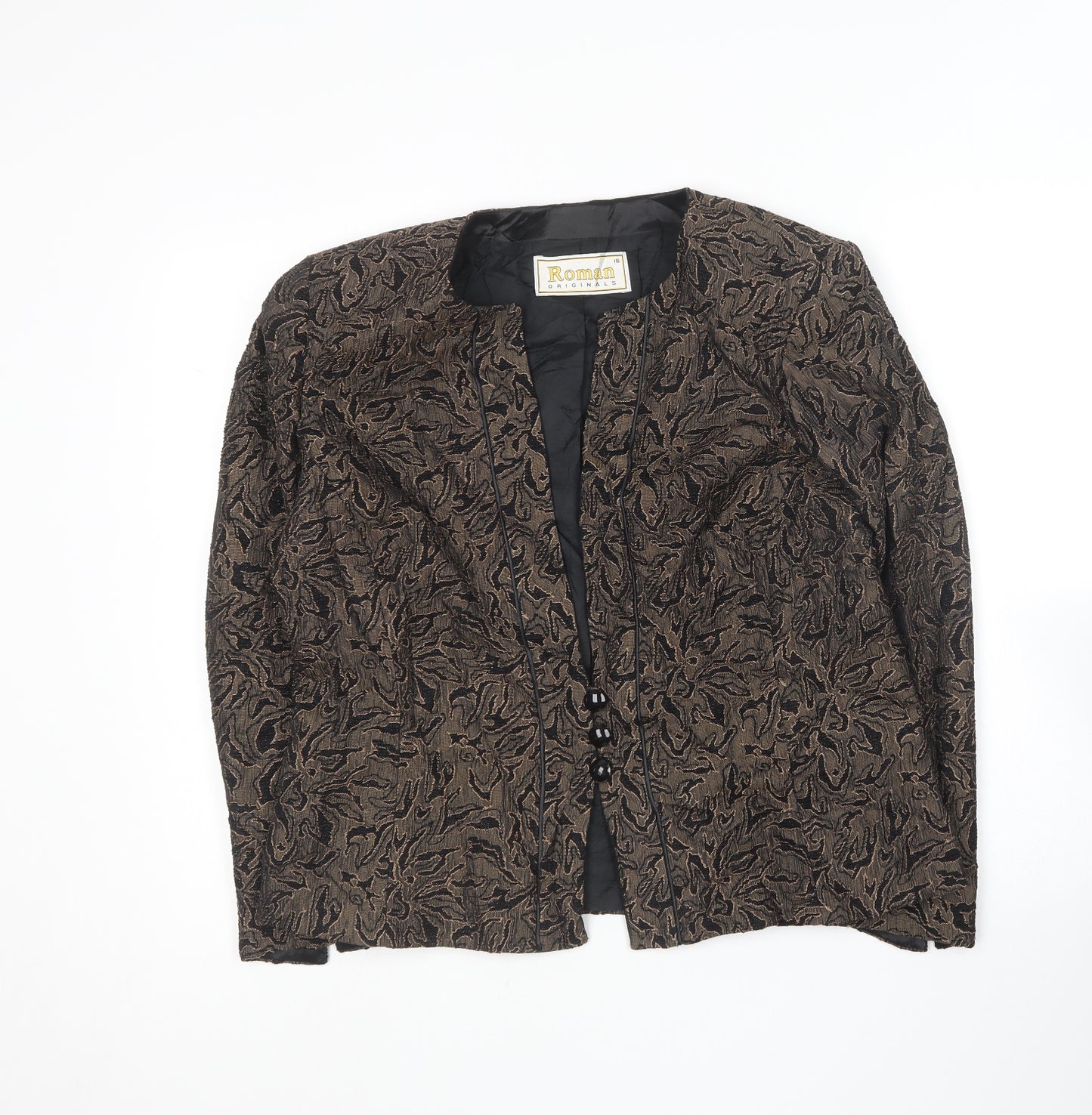 Roman Originals Womens Brown   Jacket Blazer Size 16