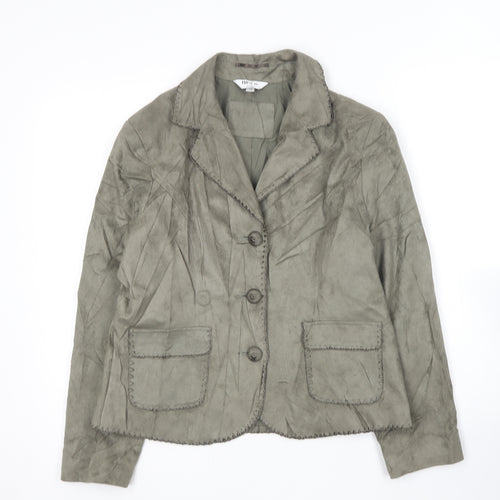 M&Co Womens Green   Jacket Blazer Size 14