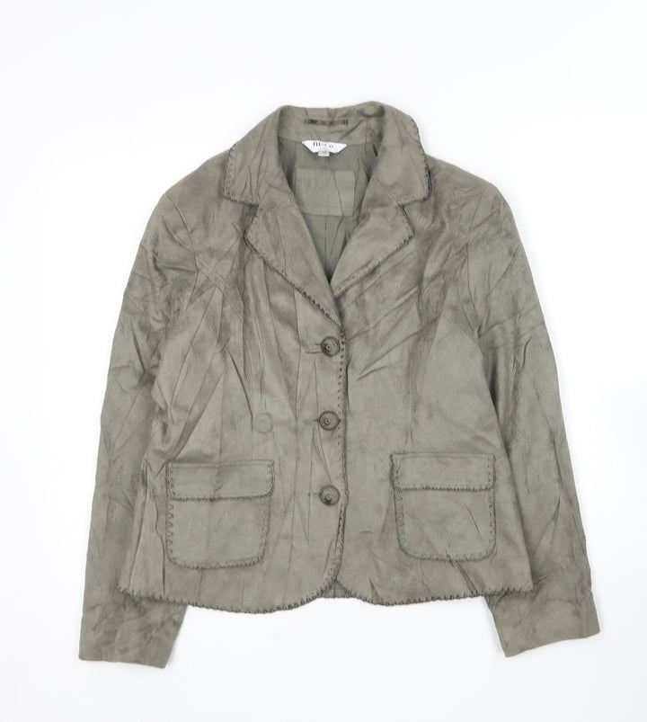 M&Co Womens Green   Jacket Blazer Size 14