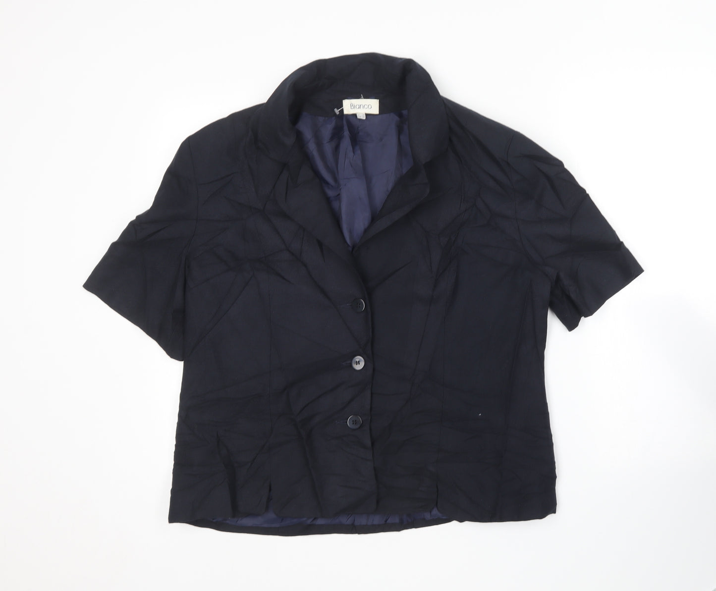 Bianco Womens Blue   Jacket Blazer Size 18