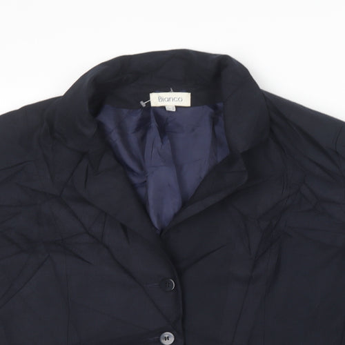 Bianco Womens Blue   Jacket Blazer Size 18