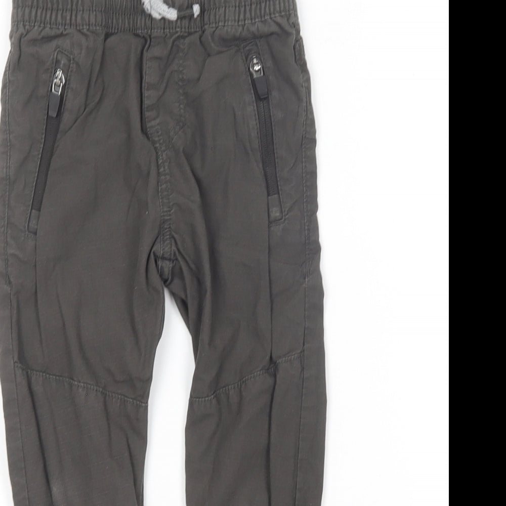 F&F Boys Green  Cotton Cargo Trousers Size 2-3 Years  Regular