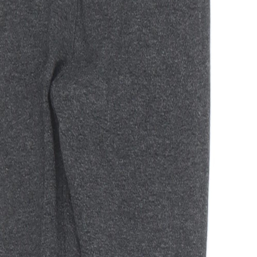 Marks and Spencer Girls Grey  Cotton Jogger Trousers Size 5-6 Years  Regular