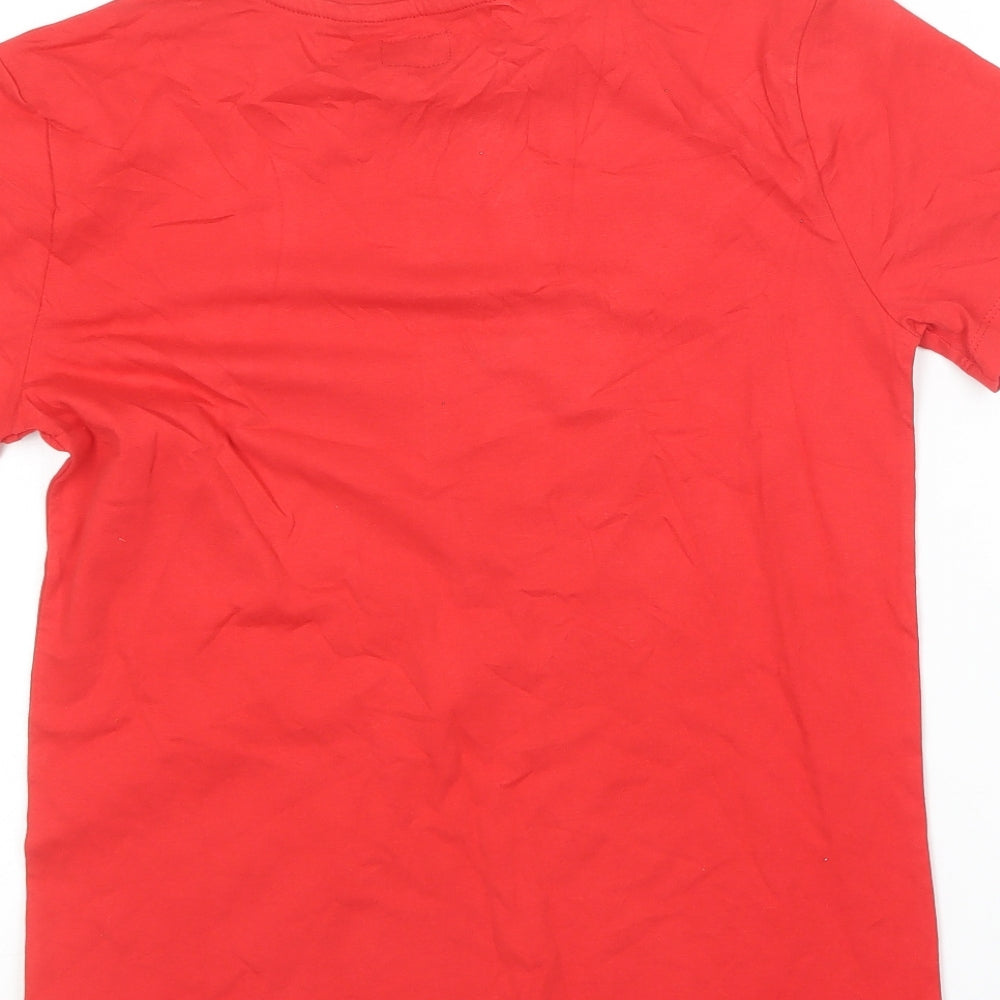 NEXT Boys Red  Cotton Basic T-Shirt Size 11 Years Round Neck  - Gamer