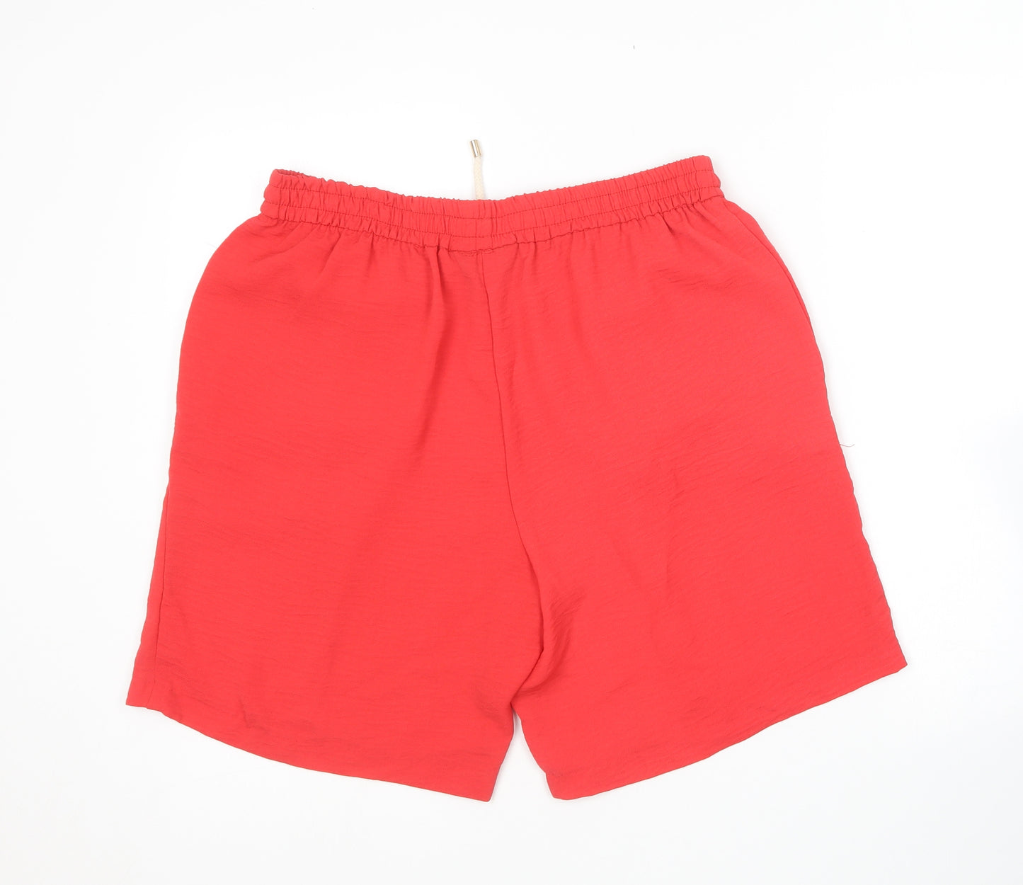 Yours Womens Red  Polyester Sweat Shorts Size 16 L20 in Regular