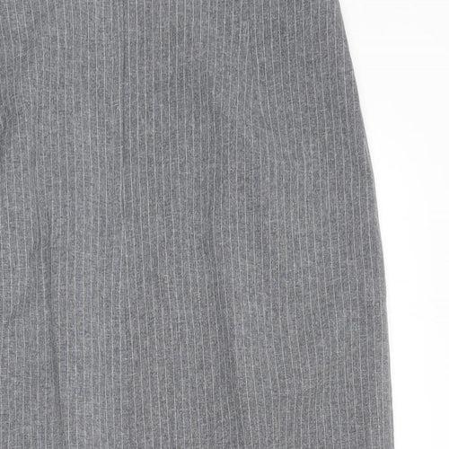 St Bernard  Womens Grey Striped Polyester Straight & Pencil Skirt Size 12