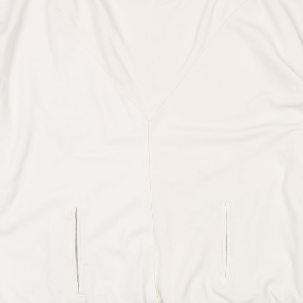 Gallery Womens Ivory Crew Neck  Viscose Pullover Jumper Size XL