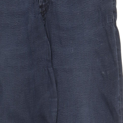 Marks and Spencer Womens Blue  Cotton Straight Jeans Size 16 L27 in Regular