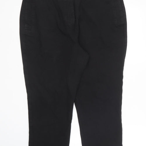 Kley Womens Black  Cotton Trousers  Size 18 L23 in Regular