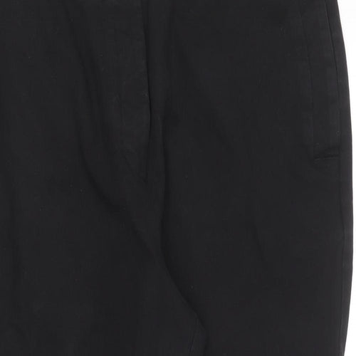 Kley Womens Black  Cotton Trousers  Size 18 L23 in Regular
