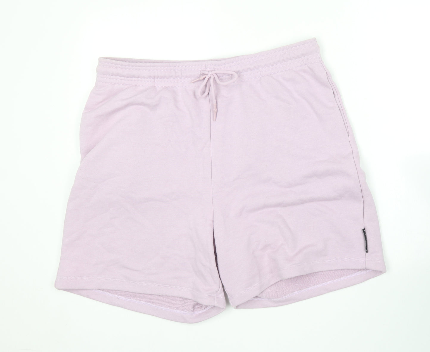 Dunnes Stores Womens Pink  Cotton Sweat Shorts Size L L8 in Regular