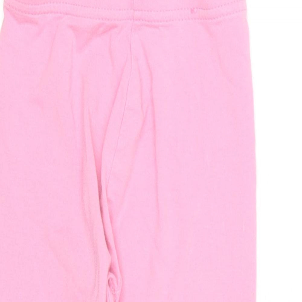 George Baby Pink  Cotton Jogger Leggings Size 18-24 Months