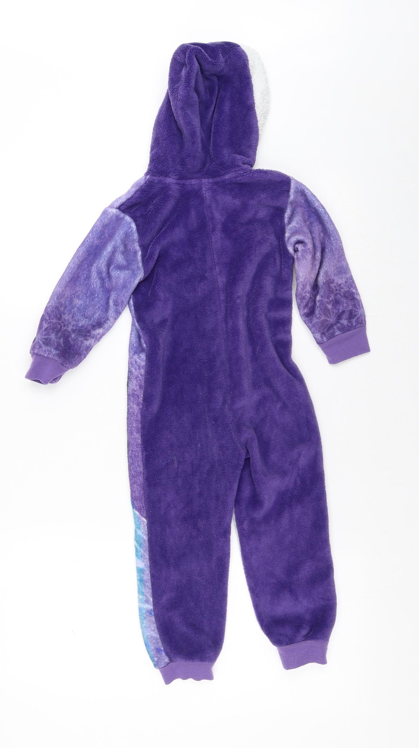 Disney Girls Purple  Polyester Top One Piece Size 3-4 Years   - Frozen