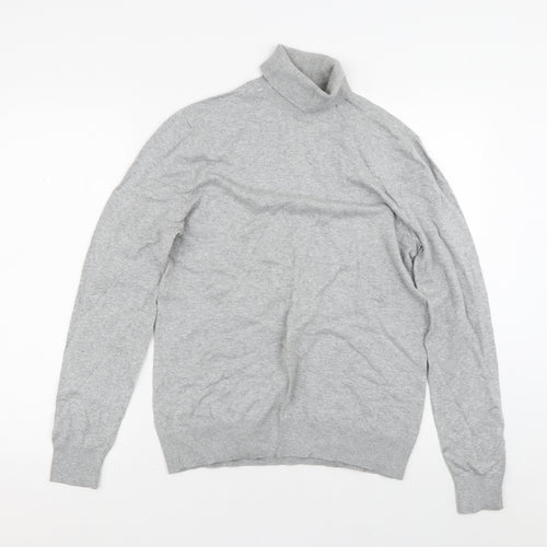 Preworn Mens Grey  Polyester Pullover Sweatshirt Size S