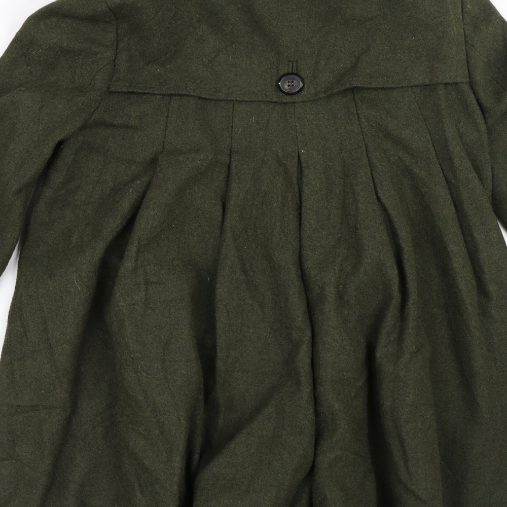 Topshop Womens Green   Trench Coat Coat Size 12
