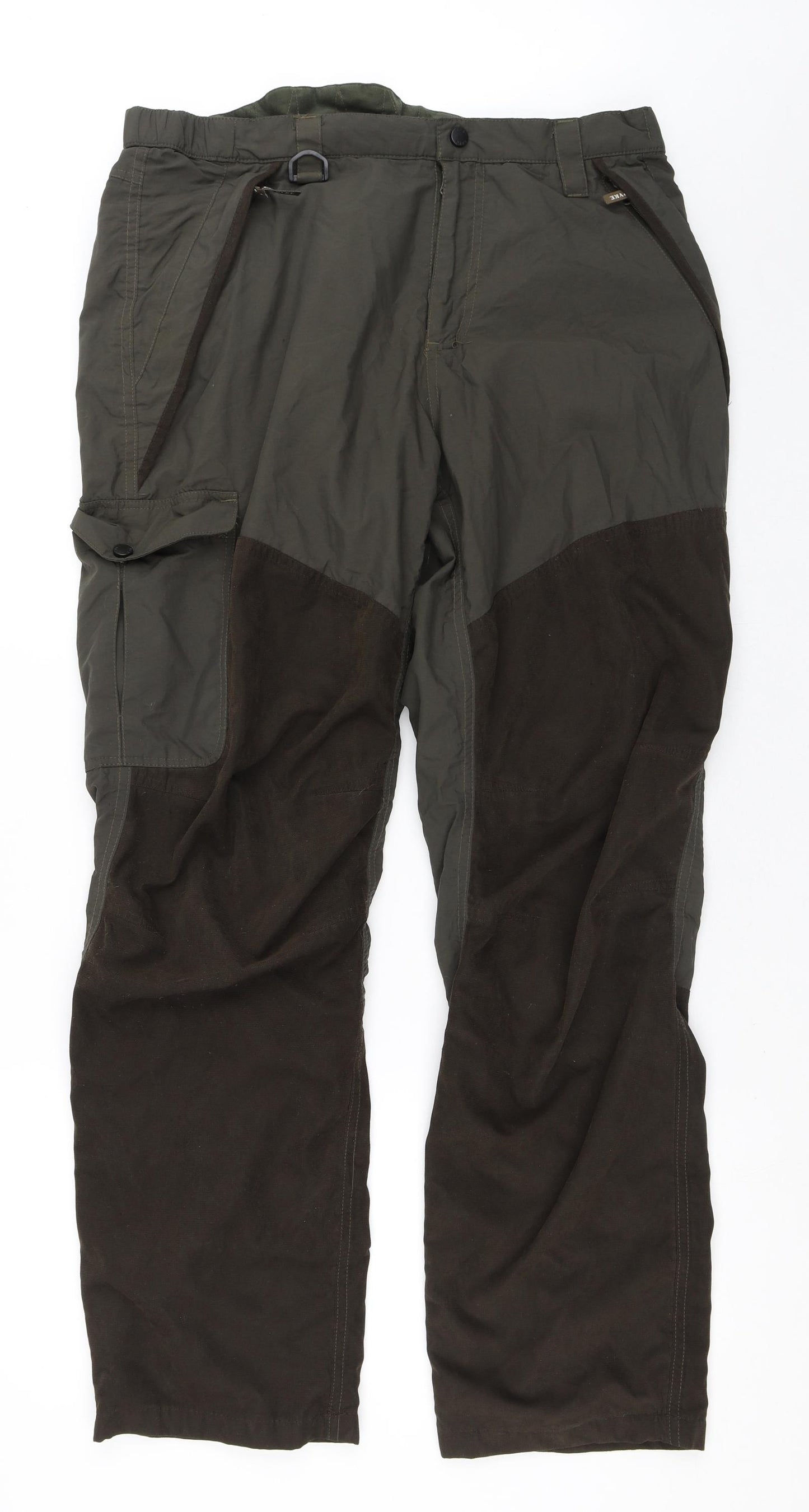 Jack Pike Mens Green  Polyester Track Pants Trousers Size L L30 in Regular