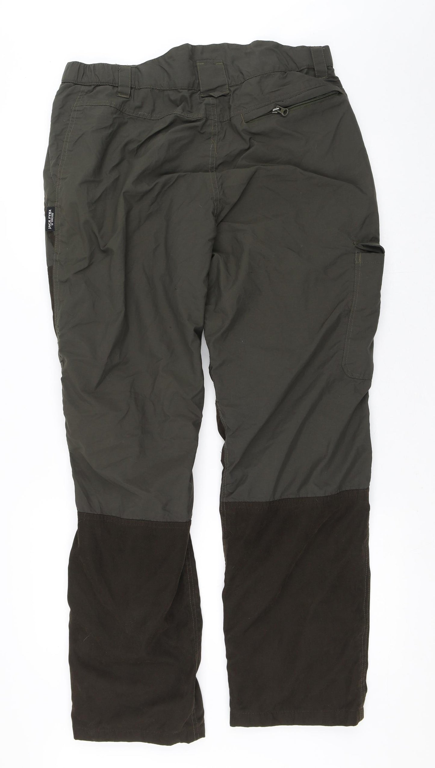 Jack Pike Mens Green  Polyester Track Pants Trousers Size L L30 in Regular