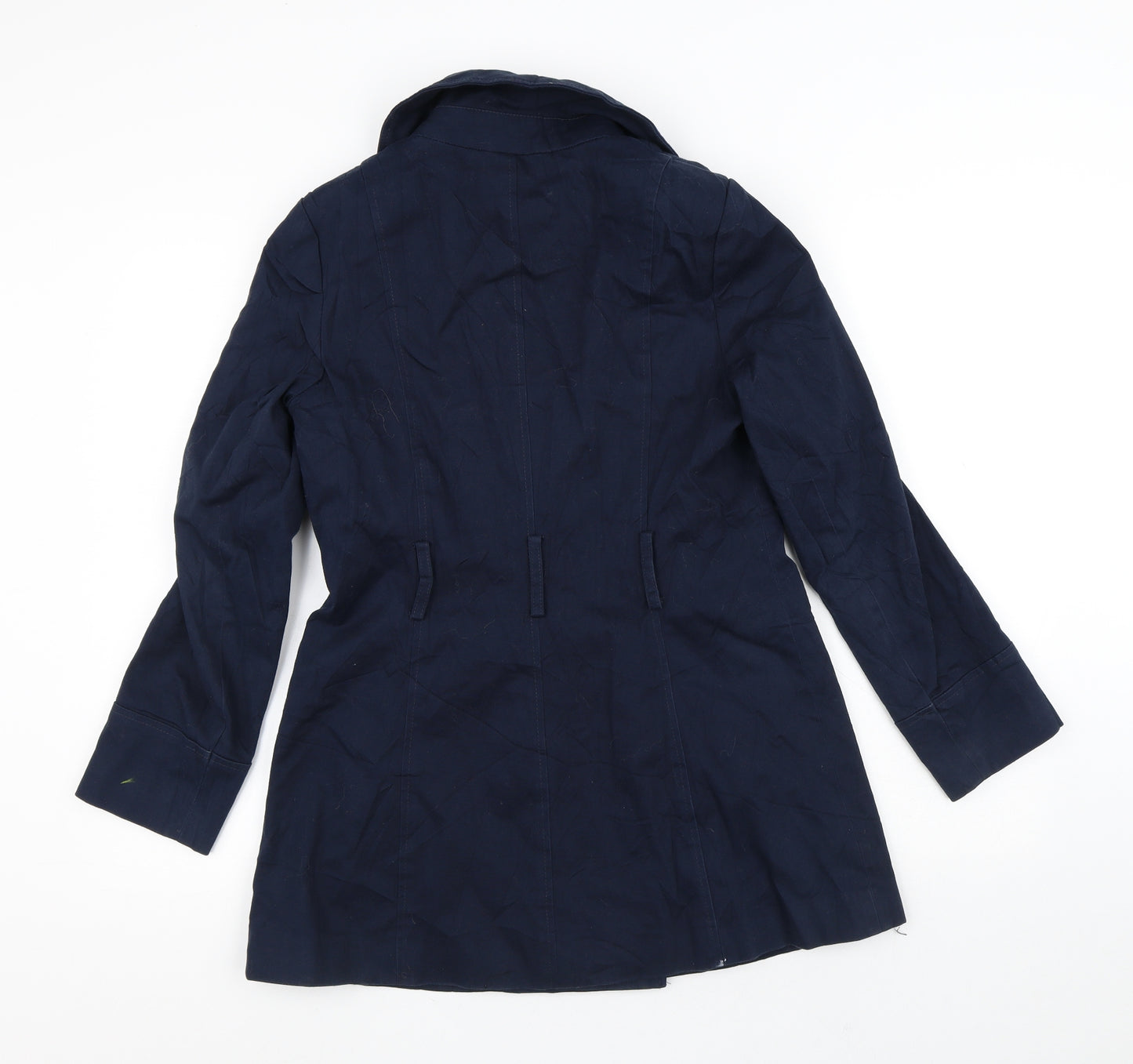 F&F Womens Blue   Trench Coat Coat Size 8