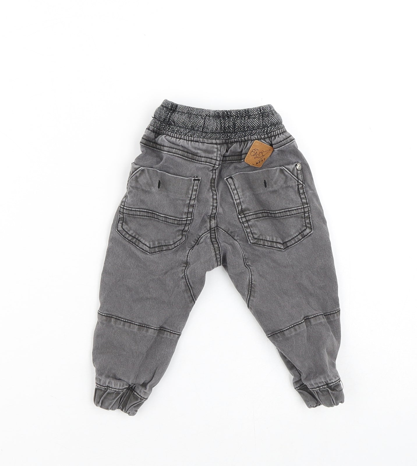 NEXT Baby Grey  Cotton Cargo Jeans Size 9-12 Months