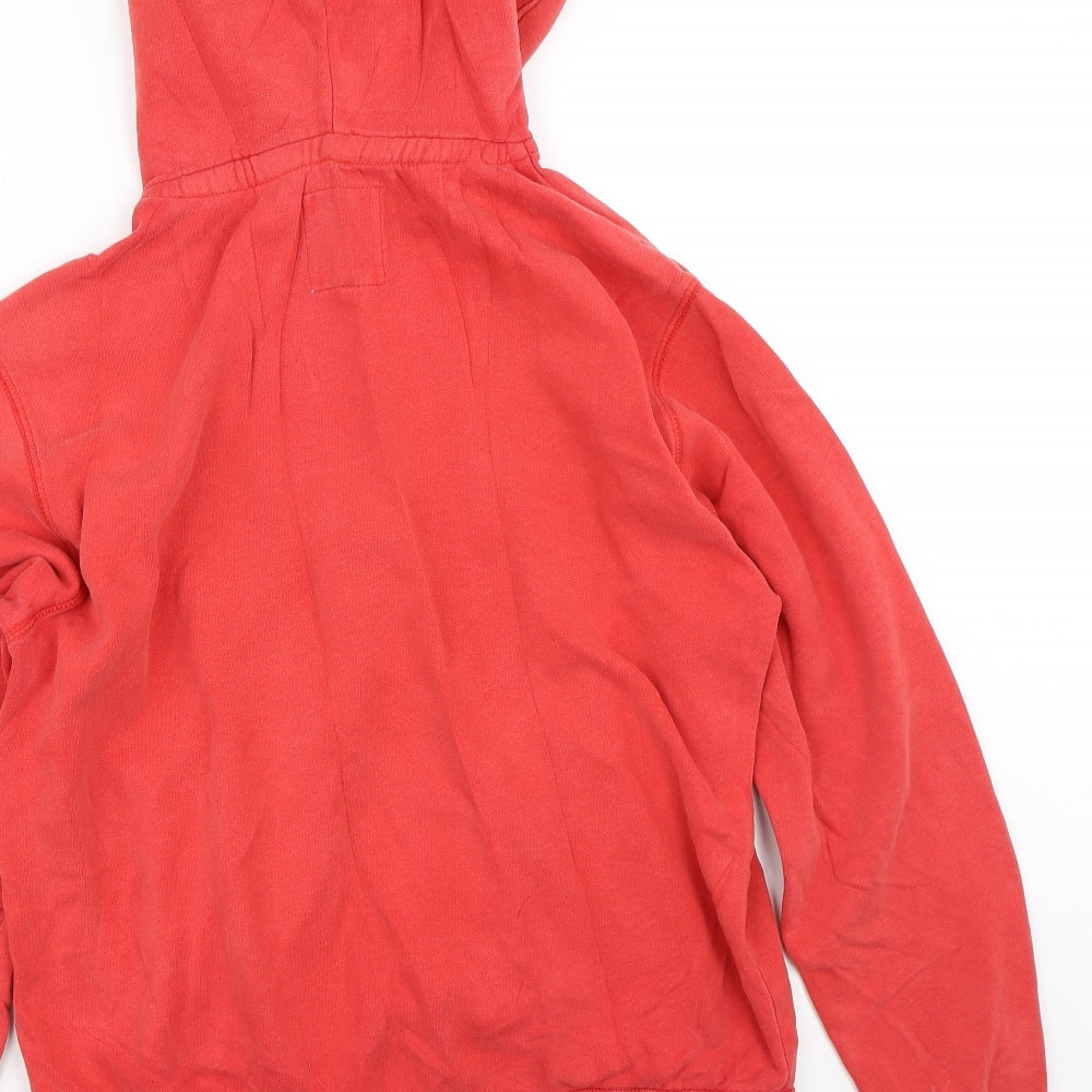 SC & Co Mens Orange  Polyester Pullover Hoodie Size M