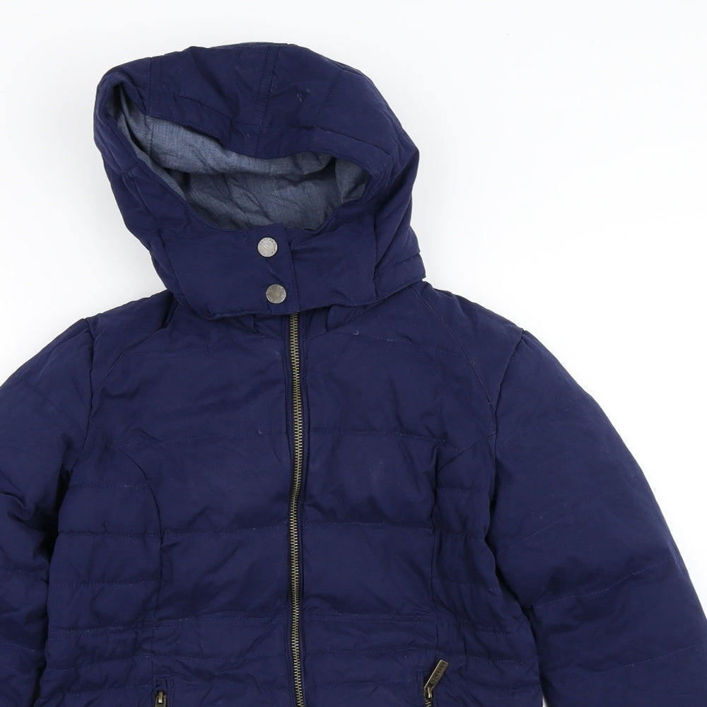 Fat Face Womens Blue   Quilted Coat Size 8