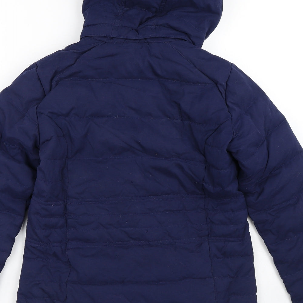 Fat Face Womens Blue   Quilted Coat Size 8