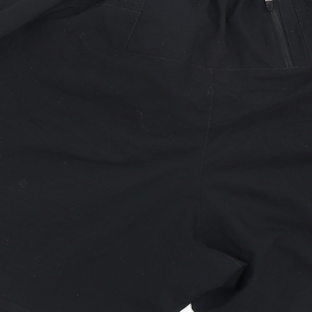 Nike Mens Black Striped Polyester Athletic Shorts Size M L6 in Regular