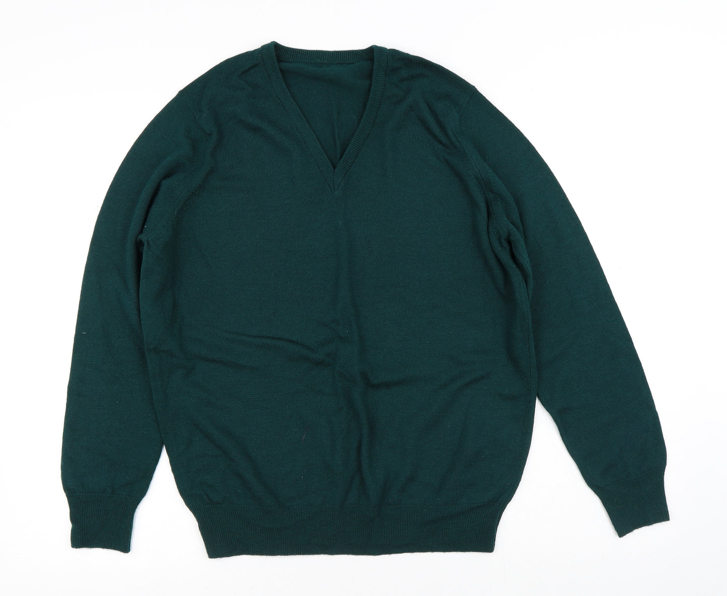 Preworn Mens Green  Polyester Pullover Sweatshirt Size S