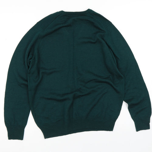 Preworn Mens Green  Polyester Pullover Sweatshirt Size S
