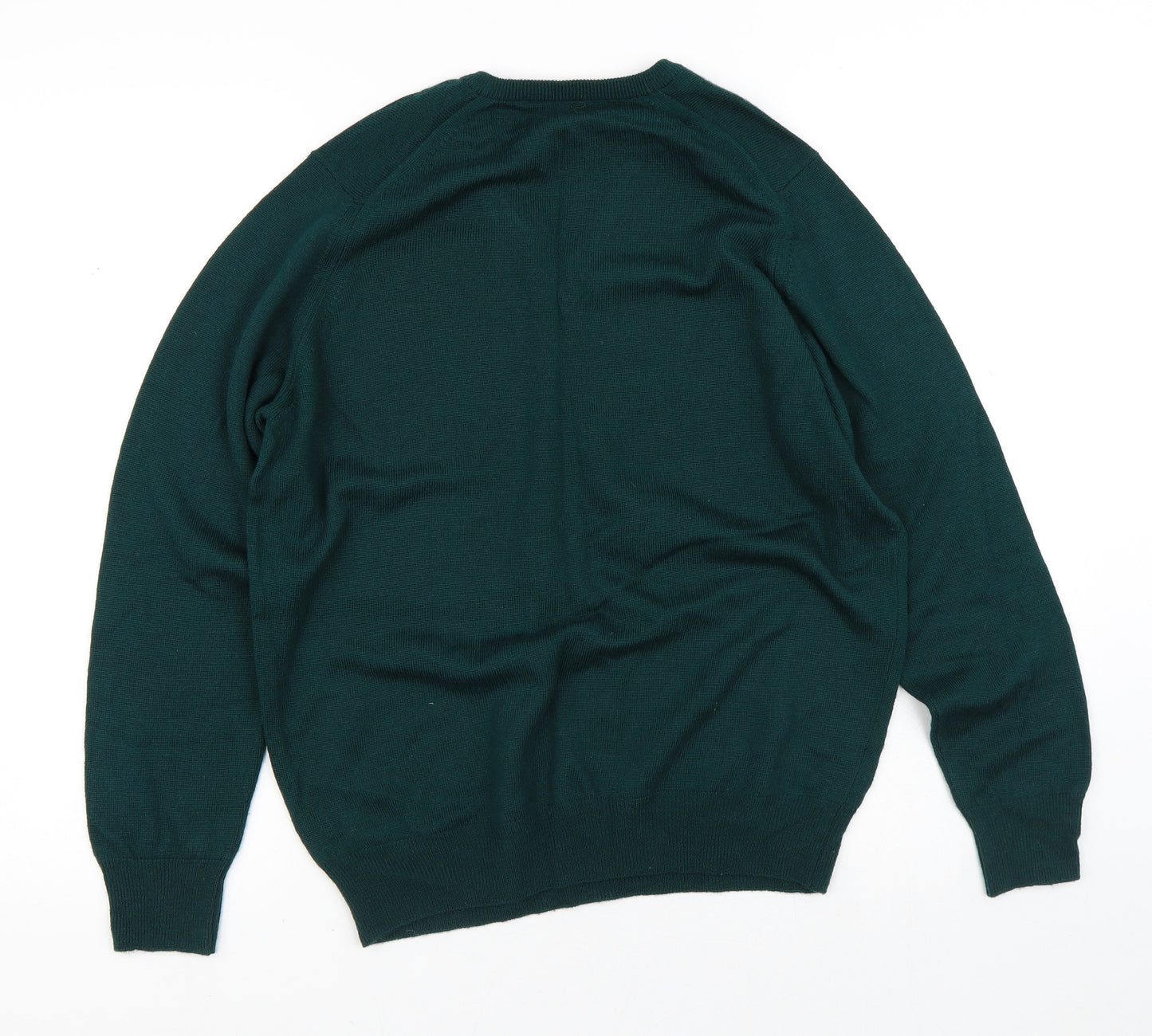 Preworn Mens Green  Polyester Pullover Sweatshirt Size S