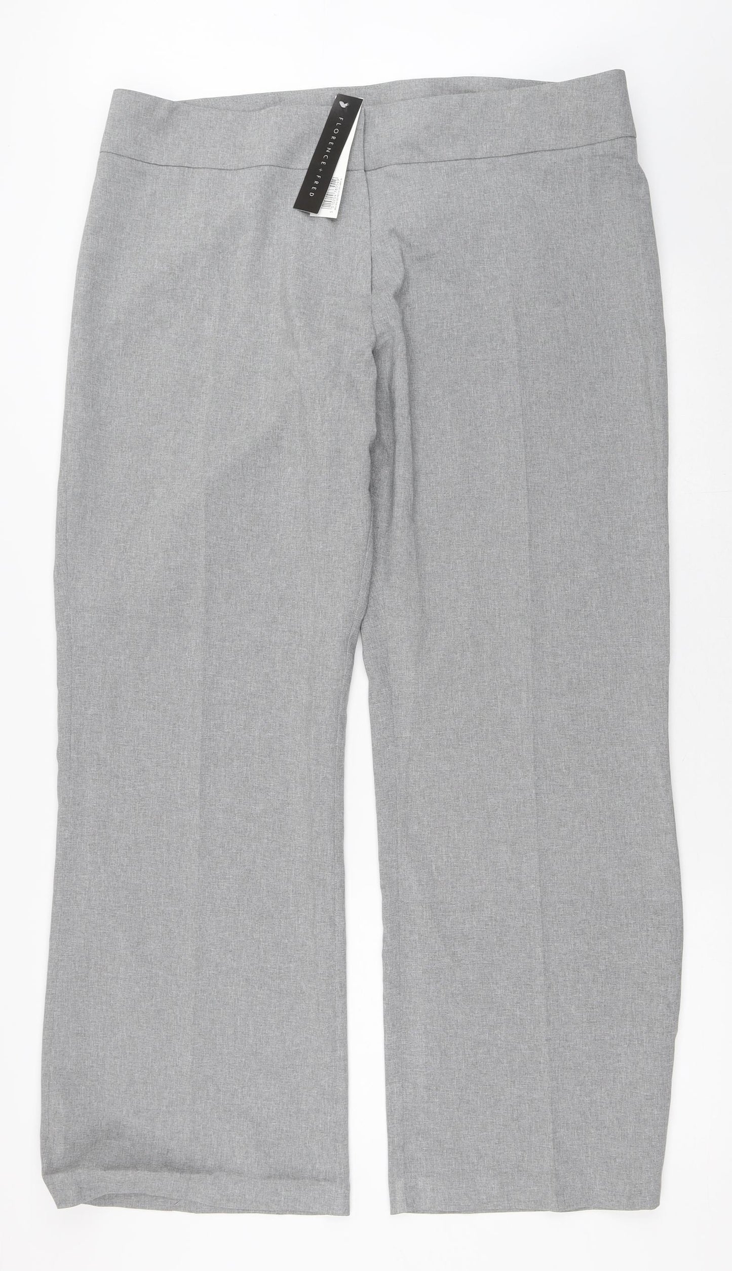 Florence & Fred Womens Grey  Polyester Trousers  Size 20 L31 in Regular