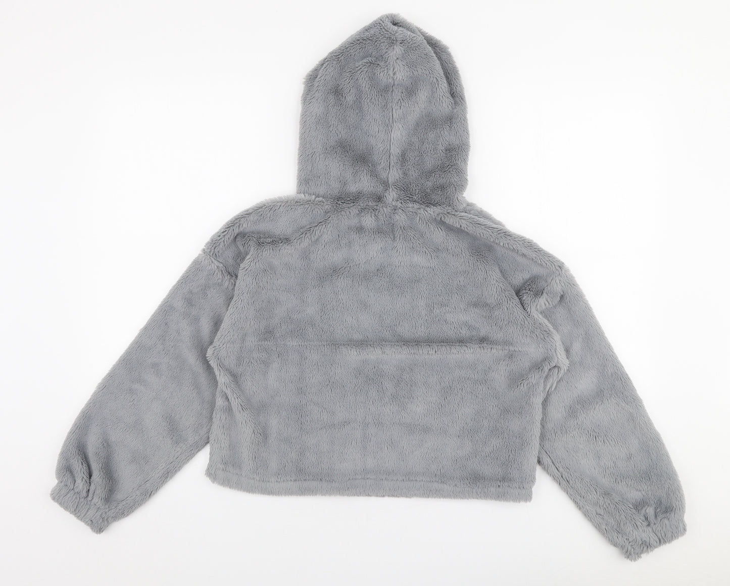 New Look Girls Grey  Polyester Pullover Hoodie Size 12-13 Years  Pullover