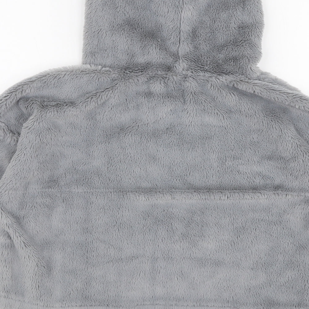 New Look Girls Grey  Polyester Pullover Hoodie Size 12-13 Years  Pullover