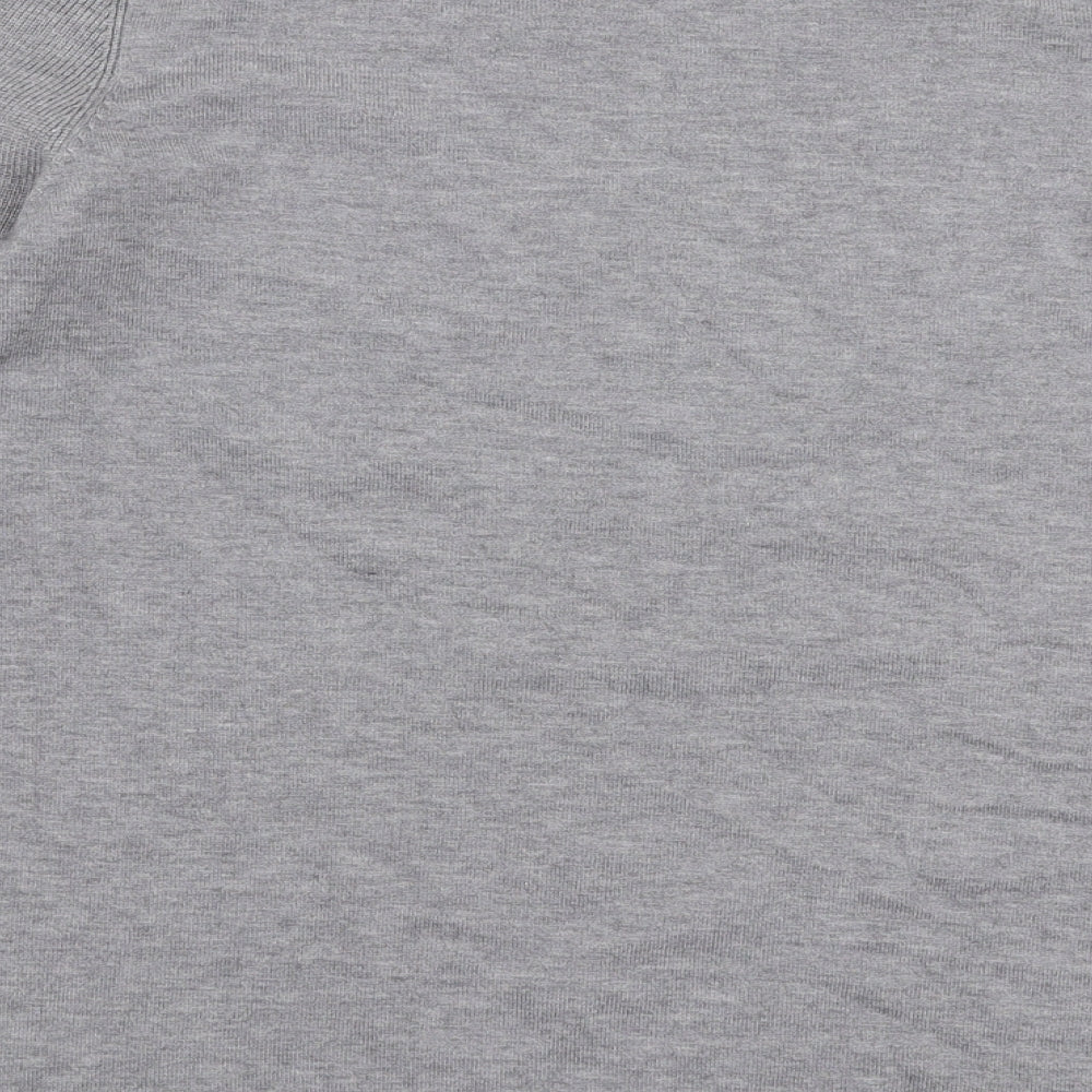 Klass Womens Grey Round Neck  Viscose Pullover Jumper Size S