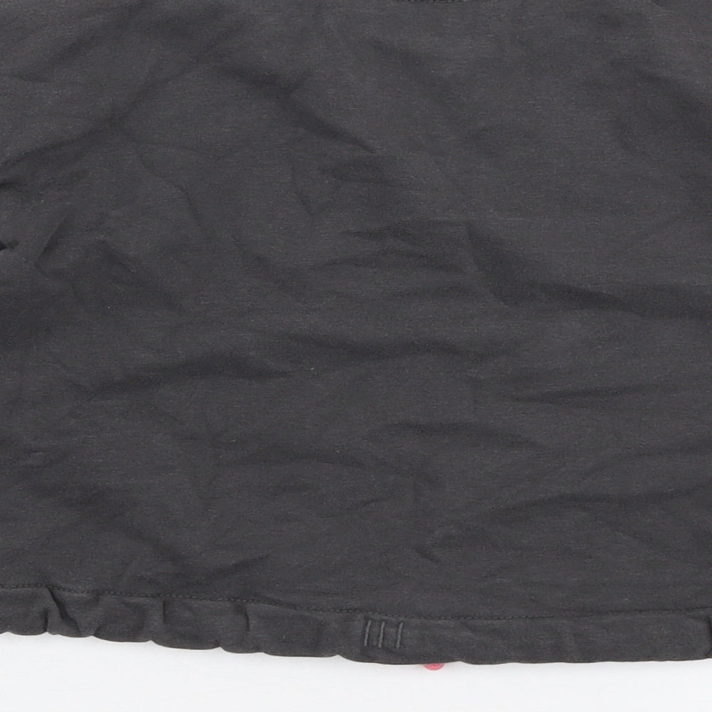 Nutmeg Girls Grey Floral Cotton Pullover Sweatshirt Size 8-9 Years  Pullover