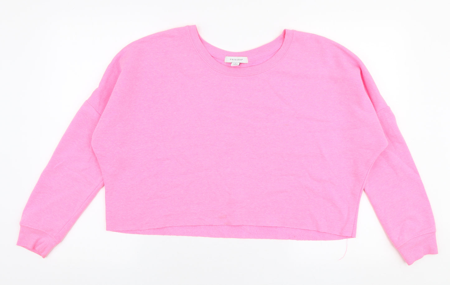 Primark Womens Pink  Polyester Pullover Sweatshirt Size S  Pullover - Cropped