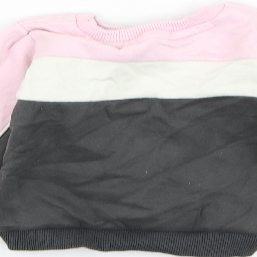 Nutmeg Girls Grey  Cotton Pullover Jumper Size 18-24 Months  Pullover - One of a kind