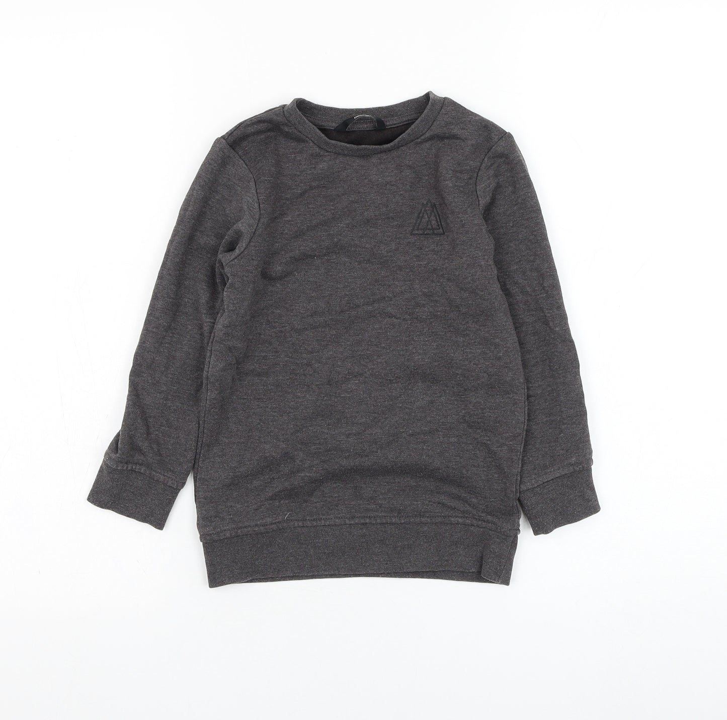 George Boys Grey  Cotton Pullover Sweatshirt Size 5-6 Years  Pullover