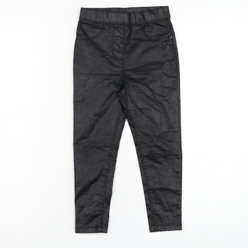 George Girls Black  Cotton Capri Trousers Size 4-5 Years  Regular Pullover - Leggings