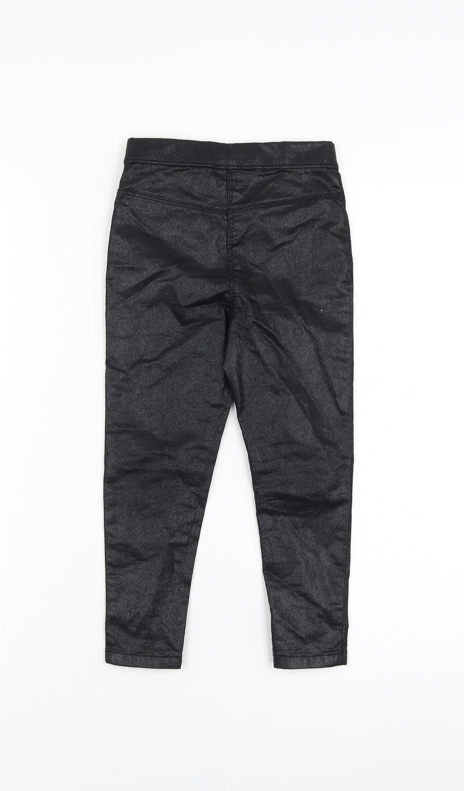 George Girls Black  Cotton Capri Trousers Size 4-5 Years  Regular Pullover - Leggings
