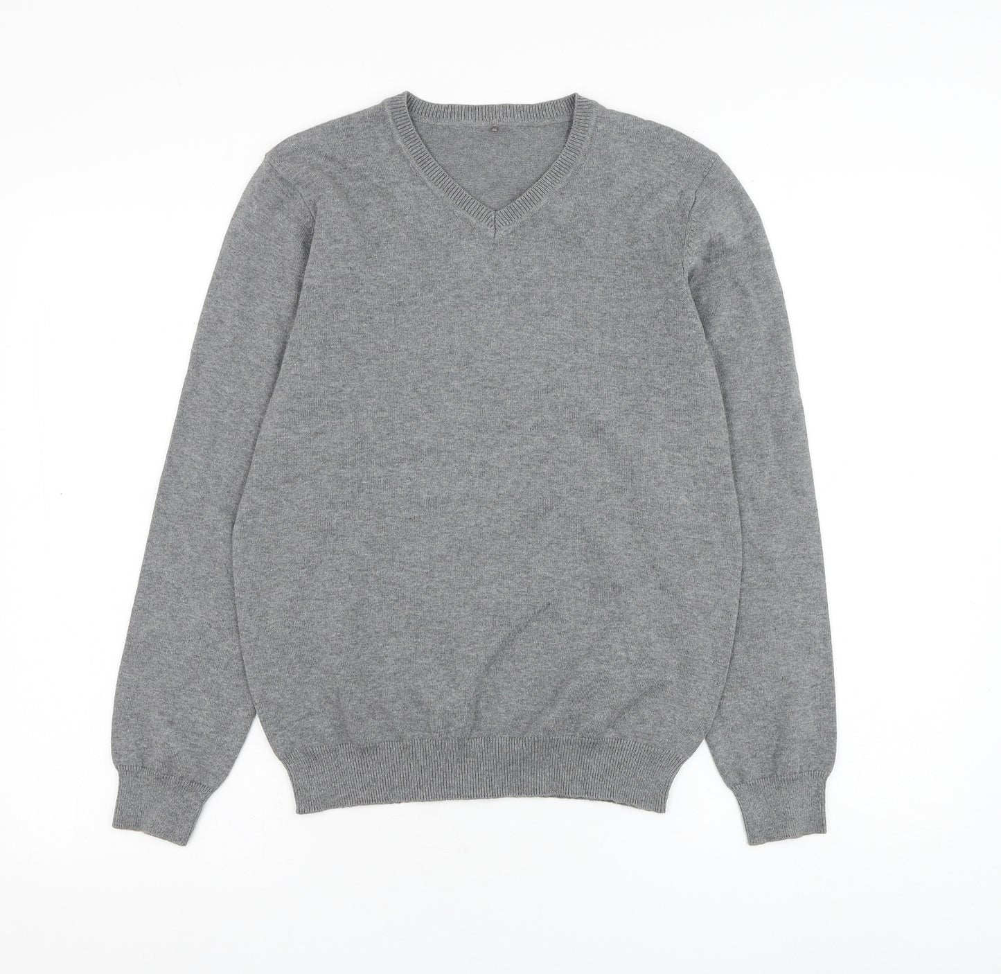 George Boys Grey V-Neck  Cotton Pullover Jumper Size 12-13 Years  Pullover