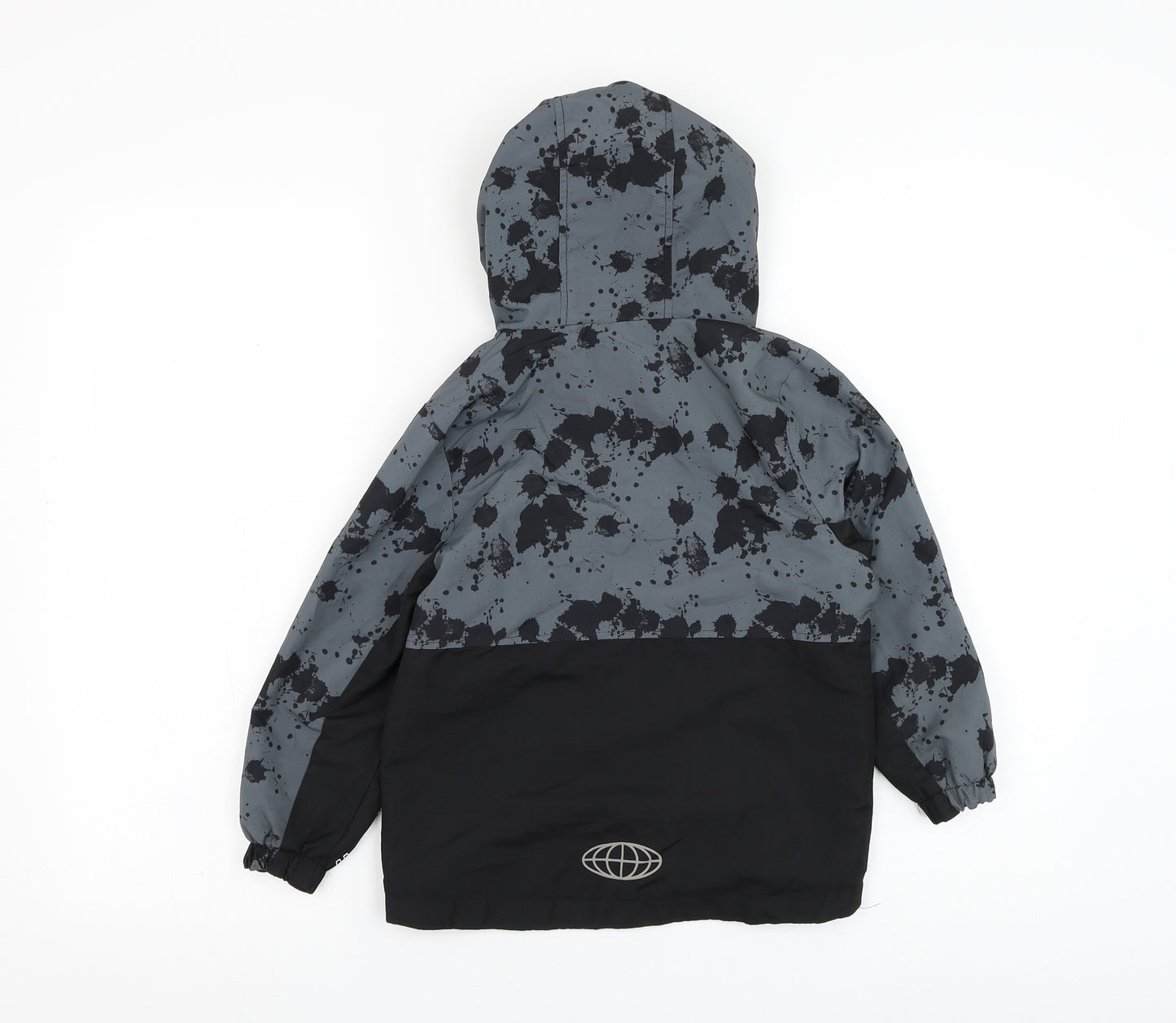 F&F Boys Black   Jacket  Size 5-6 Years  Zip