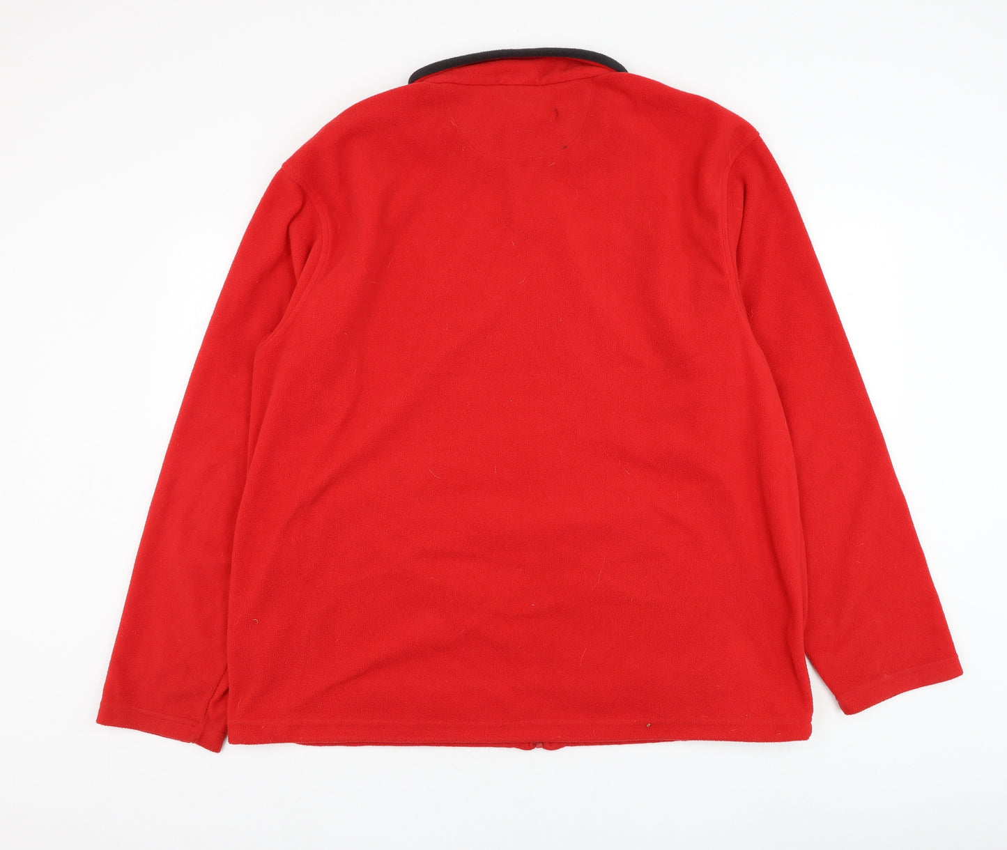 Regatta Mens Red  Polyester Full Zip Sweatshirt Size 2XL   - Fleece