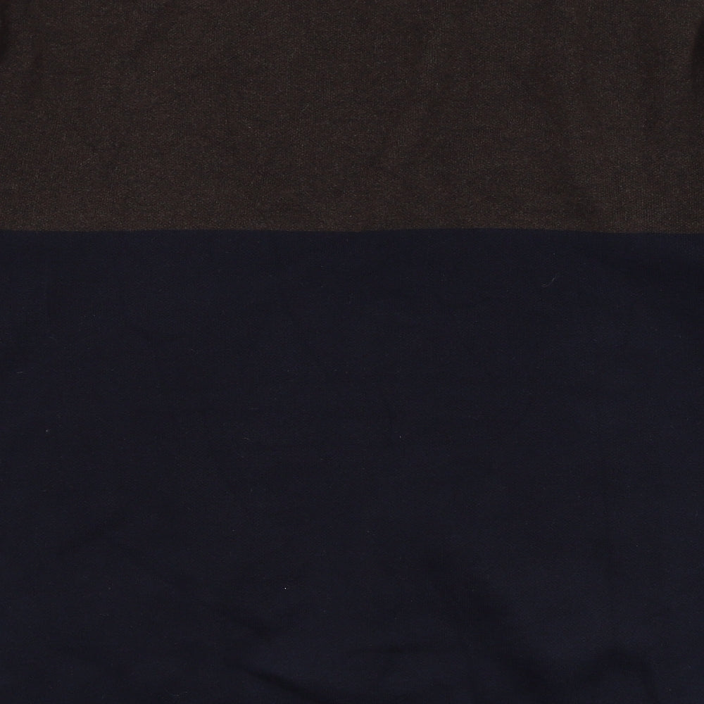NEXT Mens Blue Round Neck  Cotton Pullover Jumper Size 2XL
