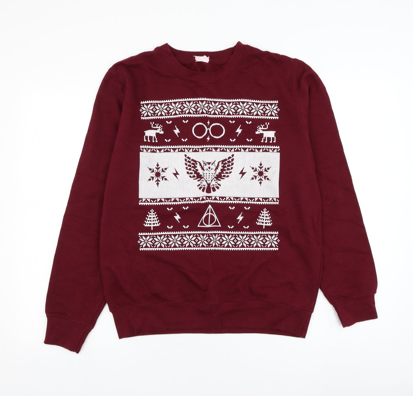 Awdis Mens Red  Cotton Pullover Sweatshirt Size S   - Harry Potter
