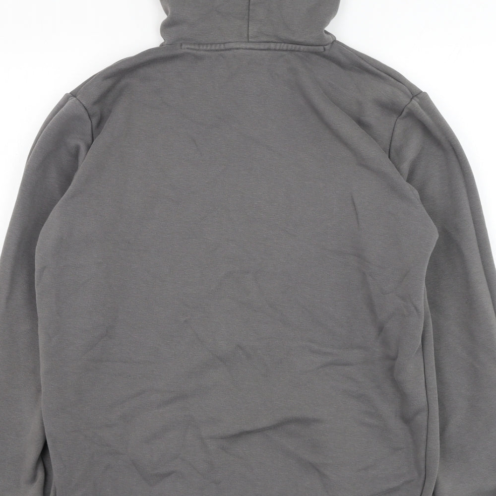 PUMA Mens Grey  Cotton Pullover Hoodie Size 2XL