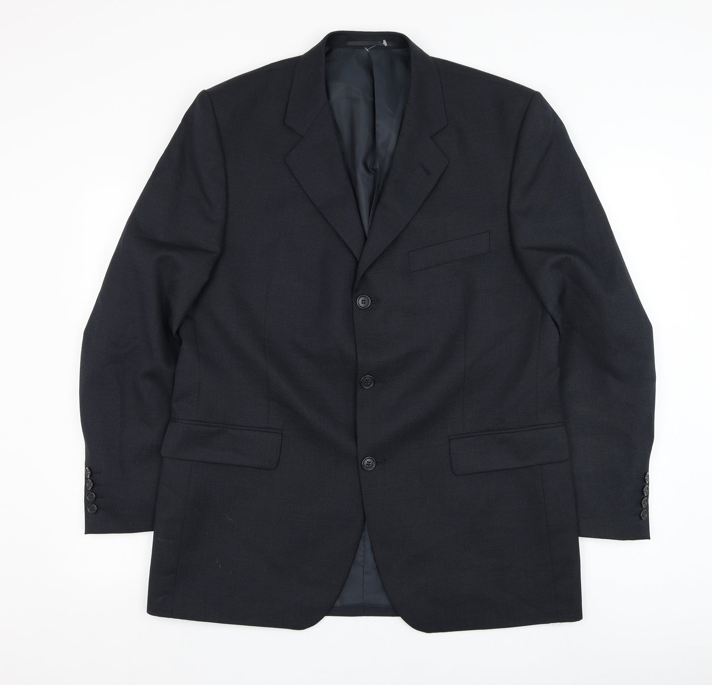 Burton Mens Blue  Polyester Jacket Suit Jacket Size 42