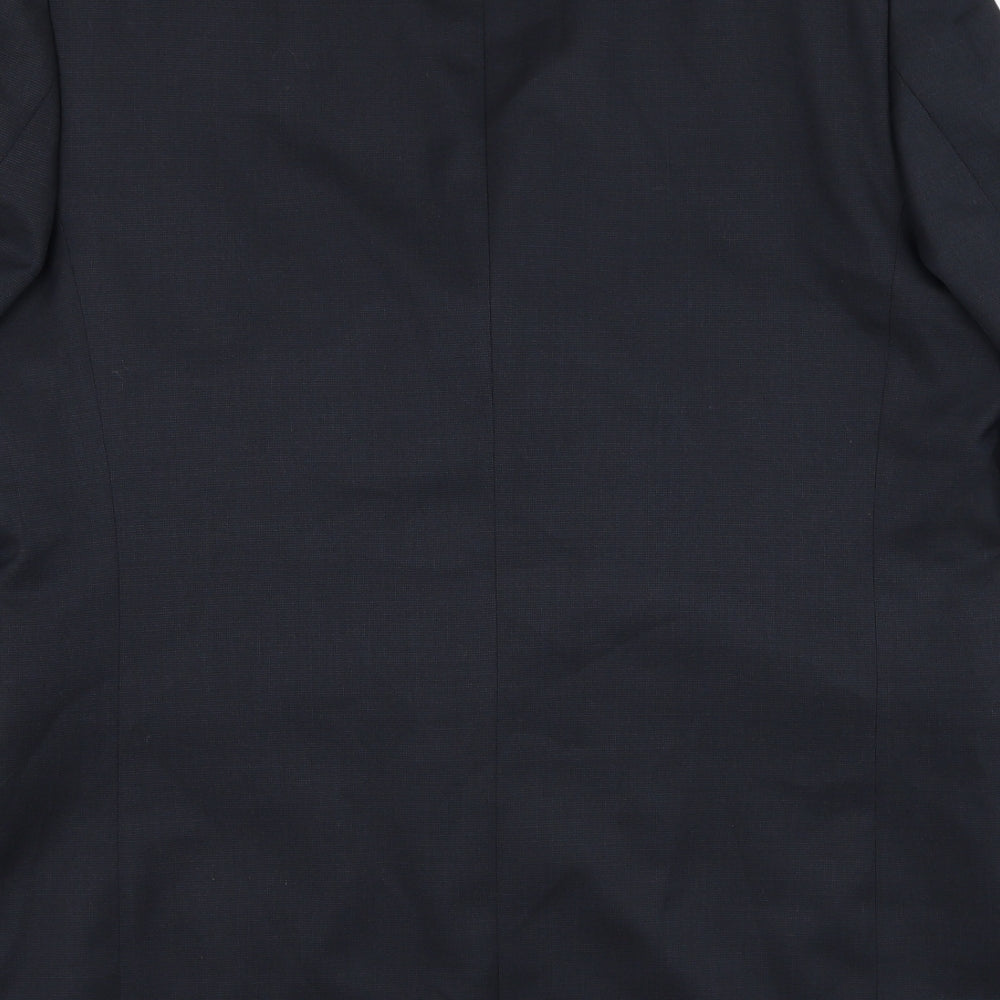 Burton Mens Blue  Polyester Jacket Suit Jacket Size 42